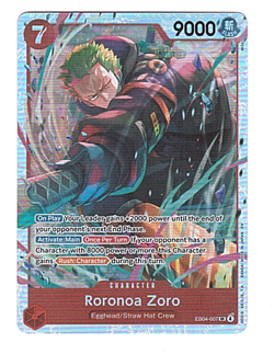 One Piece Roronoa Zoro EB04-007 SR ENGLISH OP15 - Image 1