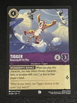 Disney Lorcana Winterspell Tigger - Bouncing All the Way Cold Foil 37/204 NM - Image 1