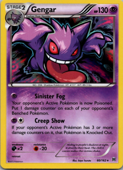 GENGAR 60/162 HOLO BREAKTHROUGH RARE XY POKEMON CARD NM - Image 1