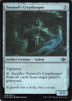 Tormod's Cryptkeeper C MH2 Modern Horizons 2 Artifact Creature — Golem 239 LP-NM - Image 1