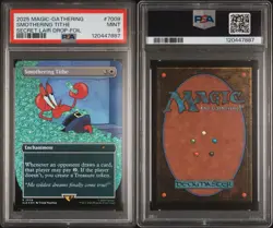 2025 MTG SECRET LAIR DROP SPONGEBOB SQUAREPANTS-FOIL 7009 SMOTHERING TITHE PSA 9 - Image 2