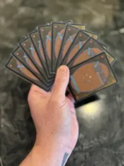 MTG Phyrexian oil Slick Lands x10 2 Of Each Color *F* - Image 2