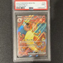 Pokemon Charizard ex Ultra Rare Holo PSA 9 Scarlet & Violet 151 183/165 - Image 1