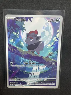 Zorua Full Art 142/086 Sv: White Flare Illustration Rare Holo Pokemon Card - Image 1