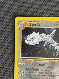 Steelix NM LP Holo Swirl Neo Genesis 15 WOTC Rare Unlimited Pokemon TCG Card - Image 3