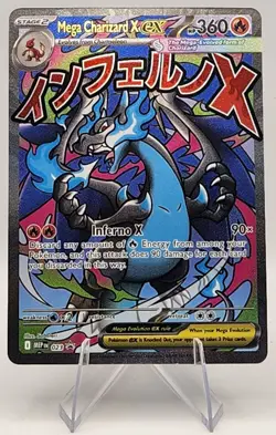 Pokemon Mega Charizard X EX Me: Mega Evolution Promo 023 Full Art Holo English - Image 1