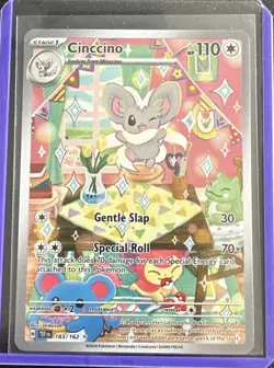 Pokemon Card - Cinccino 183/162 Temporal Forces Illustration Rare Full Art NM - Image 1