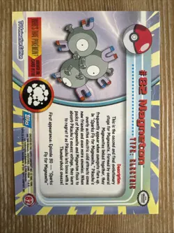 Pokemon TCG - Magneton #82 - NM - Topps Series - Blue Label - Holo - Image 2