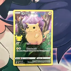 Pokemon TCG Celebrations Pikachu Holo Rare Card 005/025 25th Anniversary - Image 1