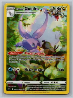 Hisuian Goodra GG21/GG70 Holo Crown Zenith Galarian Gallery Pokemon NM - Image 1