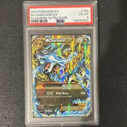 Pokemon M Charizard EX Ultra Rare Secret Rare Flashfire Holo 108/106 PSA 4 - Image 1