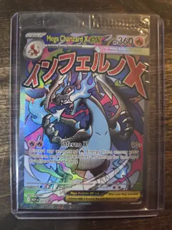 MEGA CHARIZARD X EX POKEMON MEP 023 HOLO FULL ART BLACK STAR PROMO SEALED Q0014 - Image 1