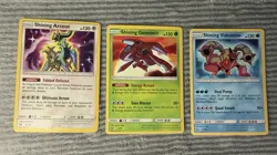 Pokemon Arceus 57/73 Genesect 9/73 Volcanion 27/73 Shining Legends Partial Set - Image 1