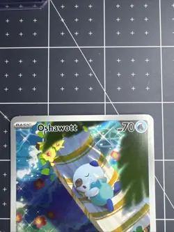 Oshawott Illustration Rare Water Holo SV White Flare #105/086 Pokemon TCG NM - Image 2