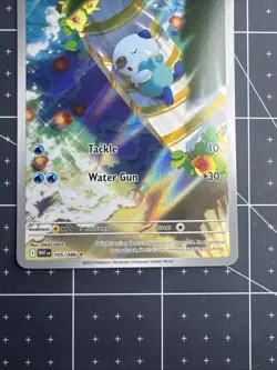 Oshawott Illustration Rare Water Holo SV White Flare #105/086 Pokemon TCG NM - Image 3