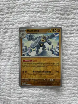 Pokemon TCG Machamp Scarlet & Violet-151 068/165 Reverse Holo - Image 1