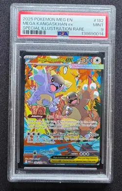 2025 Pokemon Mega Kangaskhan ex Special Illustration Rare #182/132 PSA 9 - Image 1