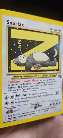 Pokemon TCG Snorlax 49/53 Wotc Promo Regular 90 HP Basic Promo Card English - Image 1