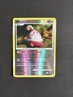 Pokemon TCG Happiny 52/123 Mysterious Treasures Reverse Holo Uncommon 2007 - LP - Image 1