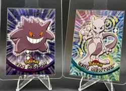 Pokemon Topps Blue Logo Non-Holo: Gengar #94 Mewtwo 150 both NM/M - Image 1