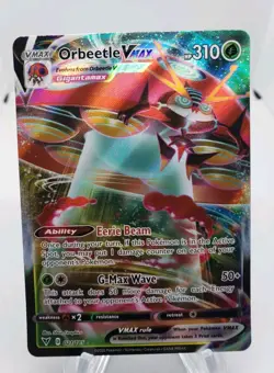 Orbeetle VMAX 021/185 Vivid Voltage Holo Ultra Rare Card Pokemon TCG NM - Image 1