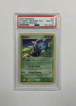 Psa 10 Pokemon ILLUMISE Rev Foil #45 Ex Delta Species Stamp LOW POP 41 - Image 1