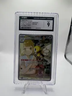 Pokemon Lillie's Ribombee 105/100 Sv9 Art Rare Holo Japanese CGC 9 - Image 1