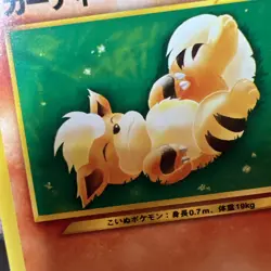 Growlithe No.058 Japanese Neo Destiny Old Back Pocket Monster TCG Pokemon Card - Image 2