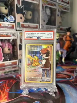 Pokemon Pikachu Full Art Secret Rare Holo 241/236 Sm-Cosmic Eclipse 70 HP PSA - Image 1