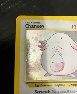 Pokemon TCG Base Set 2 Chansey Holo Card 3/130 Vintage FREE SHIP - Image 5