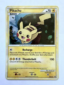 Pikachu Pokemon/HP70/Recharge/Thunderbolt/Holo/NICE - Image 1