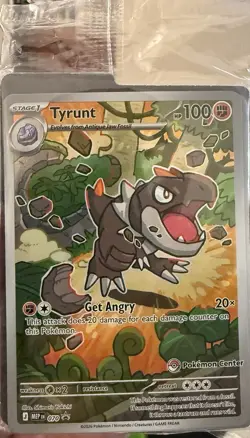 Perfect Order Tyrunt Black Star Promo 070 Pokemon Center Stamped - Image 1