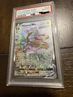 Pokemon 2021 Rayquaza VMAX 218/203 Alt Art Evolving Skies GEM MINT PSA 10 - Image 1