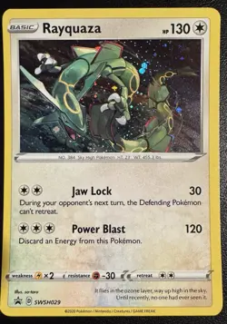 Pokemon - Rayquaza SWSH029 Black Star Promo - Sea & Sky - Crown Zenith - Image 1