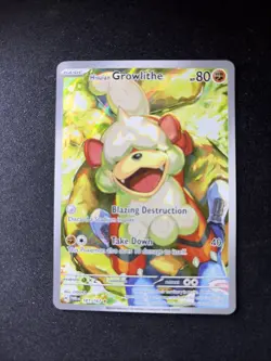 Pokemon TCG Hisuian Growlithe Twilight Masquerade IR 181/167. 65 - Image 1