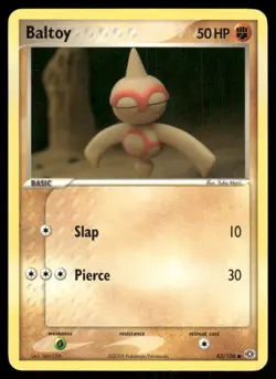 2005 Pokemon Baltoy Common Emerald 43/106 DMG - Image 1