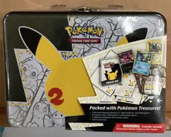 POKEMON TCG CELEBRATIONS 25TH ANNIVERSARY COLLECTOR'S TREASURE CHEST LUNCH BOX 820650809415 - Image 1