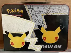 POKEMON TCG CELEBRATIONS 25TH ANNIVERSARY COLLECTOR'S TREASURE CHEST LUNCH BOX 820650809415 - Image 2