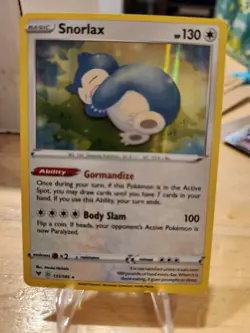 Pokemon Card - Vivid Voltage 131/185 - SNORLAX -holo-foil - NM/Mint PACK FRESH - Image 1