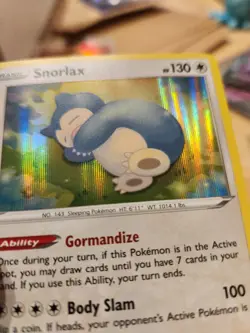 Pokemon Card - Vivid Voltage 131/185 - SNORLAX -holo-foil - NM/Mint PACK FRESH - Image 2