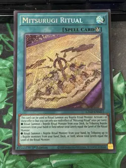 Mitsurugi Ritual L26D-ENM15 Secret Rare NM Legendary Modern Decks Yugioh - Image 1