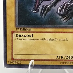 YUGIOH RED-EYES B. DRAGON SDJ-001 1ST Edition Ultra Rare 1996 Joey Starter Deck - Image 4