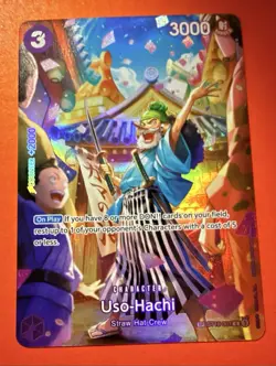 Uso-Hachi SP ST18-001 SP Holo Full Art Wano One piece TCG - Image 1