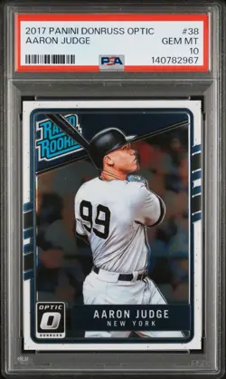2017 PANINI DONRUSS OPTIC AARON JUDGE #38 PSA 10 GEM MINT - Image 1