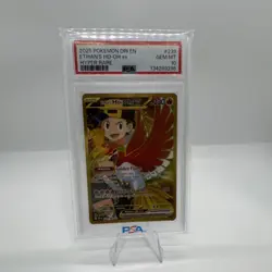 Pokemon 2025 Ethan's Ho-Oh ex Hyper Rare Sv10 239/182 PSA 10 - Image 1