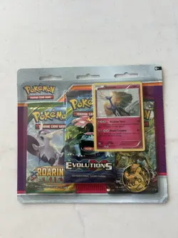 Pokemon TCG XY 3 Pack Blister with Xerneas Promo Card Sealed Evolutions Roaring - Image 1
