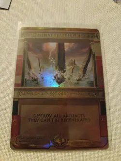 MTG Amonkhet Invocations Masterpiece Magic Card NM+ Foil Shatterstorm - Image 1