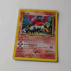 Pokemon Ho-oh 7/64 Neo Revelation Holo Rare German 90 HP Basic 2000 Card - Image 1
