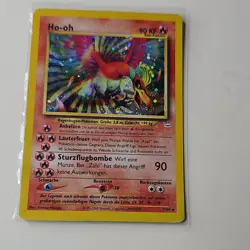 Pokemon Ho-oh 7/64 Neo Revelation Holo Rare German 90 HP Basic 2000 Card - Image 3