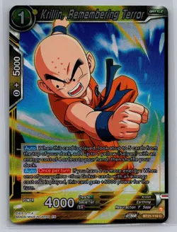 Dragon Ball Super Card Game #BT21-116 Krillin, Remembering Terror - Image 1